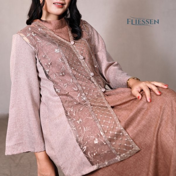 PERENGAN 2IN1 DRESS by Fliessen.gallery - Gaun Wanita Katun Madinah - Gambar 2